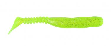Reins 3'' Rockvibe Shad Chartreuse Silver Glitter 
