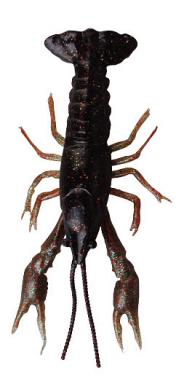 Savage Gear 3D Crayfish LB 8cm 4g Black Brown Gummikrebs 