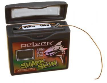Pelzer Shark Skin Camou-Braun 12kg/25Lbs 20m Vorfach Schnur 