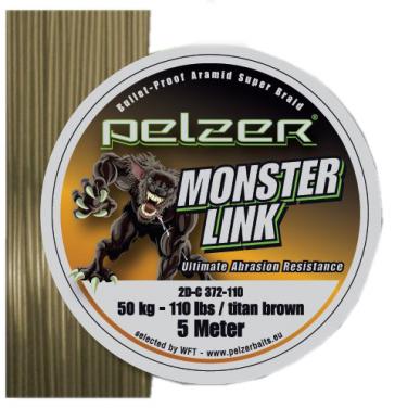 Pelzer Monster Link 82kg/180Lbs 5m Vorfach Schnur 