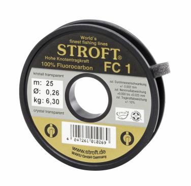 Stroft FC1 25m  0,12mm Vorfachschnur 