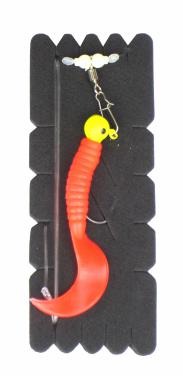 Aquantic Twister Rig Single Red Gr.2/0 Meeresvorfach 