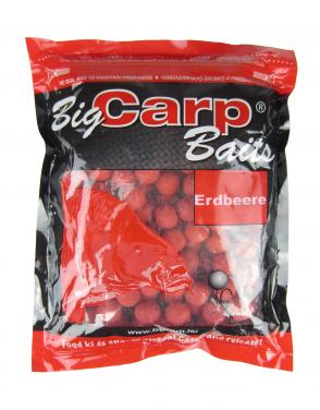 Big Carp Baits Basic Boilie 1kg Erdbeere / Rot 20mm 