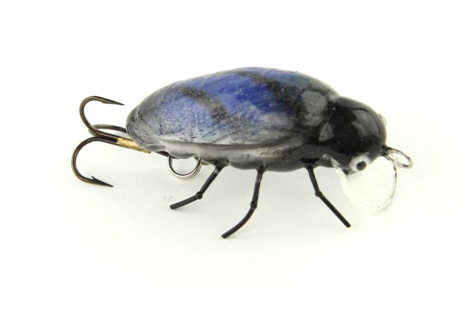 Microbait Käfer Blau Wobbler 