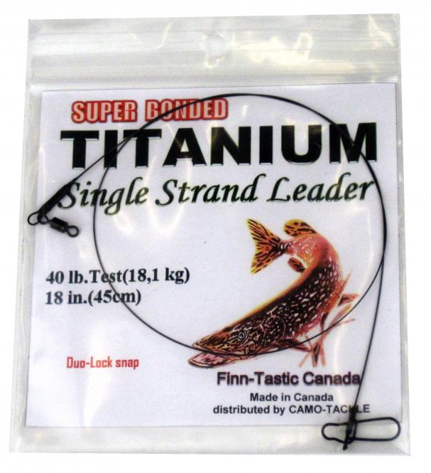 Finn Tastic Titanium Seven-Strand-Leader 9kg (20lb) DuoLock Snap Stahlvorfach 