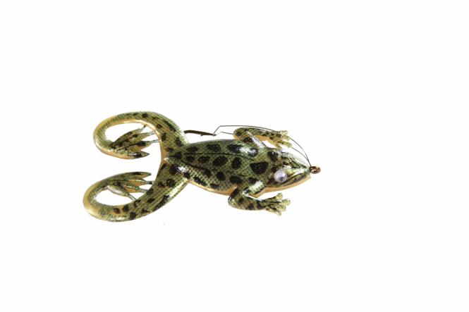 Jenzi Jack's Rubber Froggy Gold Schwarz Oberflächenköder 