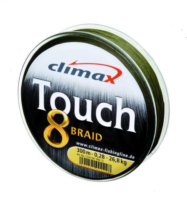 Climax Touch Braid Dunkelgrün 135m 0,18mm Geflochtene Schnur 