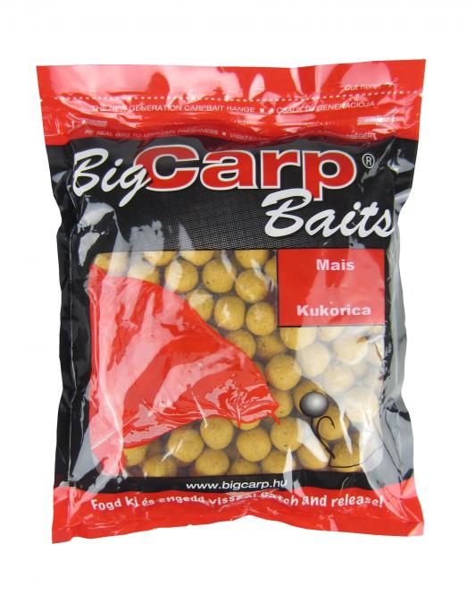 Big Carp Baits Basic Boilie 1kg Mais / Gelb 20mm 
